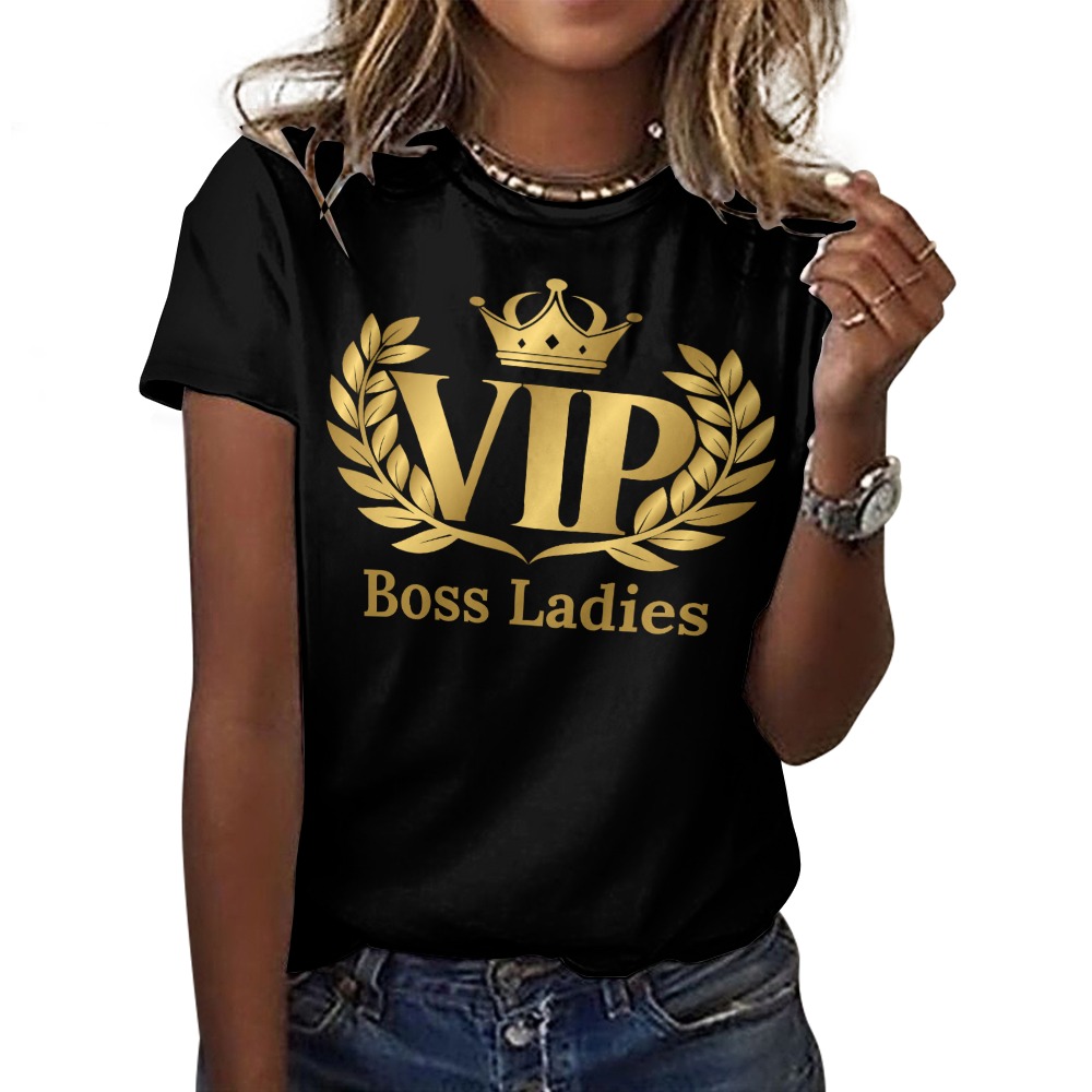 VIP Boss Ladies 100% Cotton T-Shirt - Image 5
